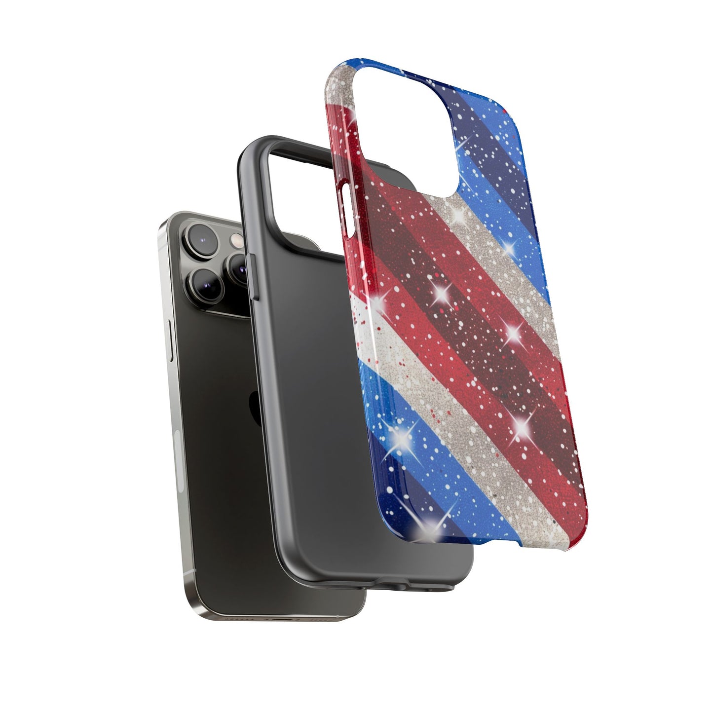 Glittery Patriotic Phone Case - Tough Cases