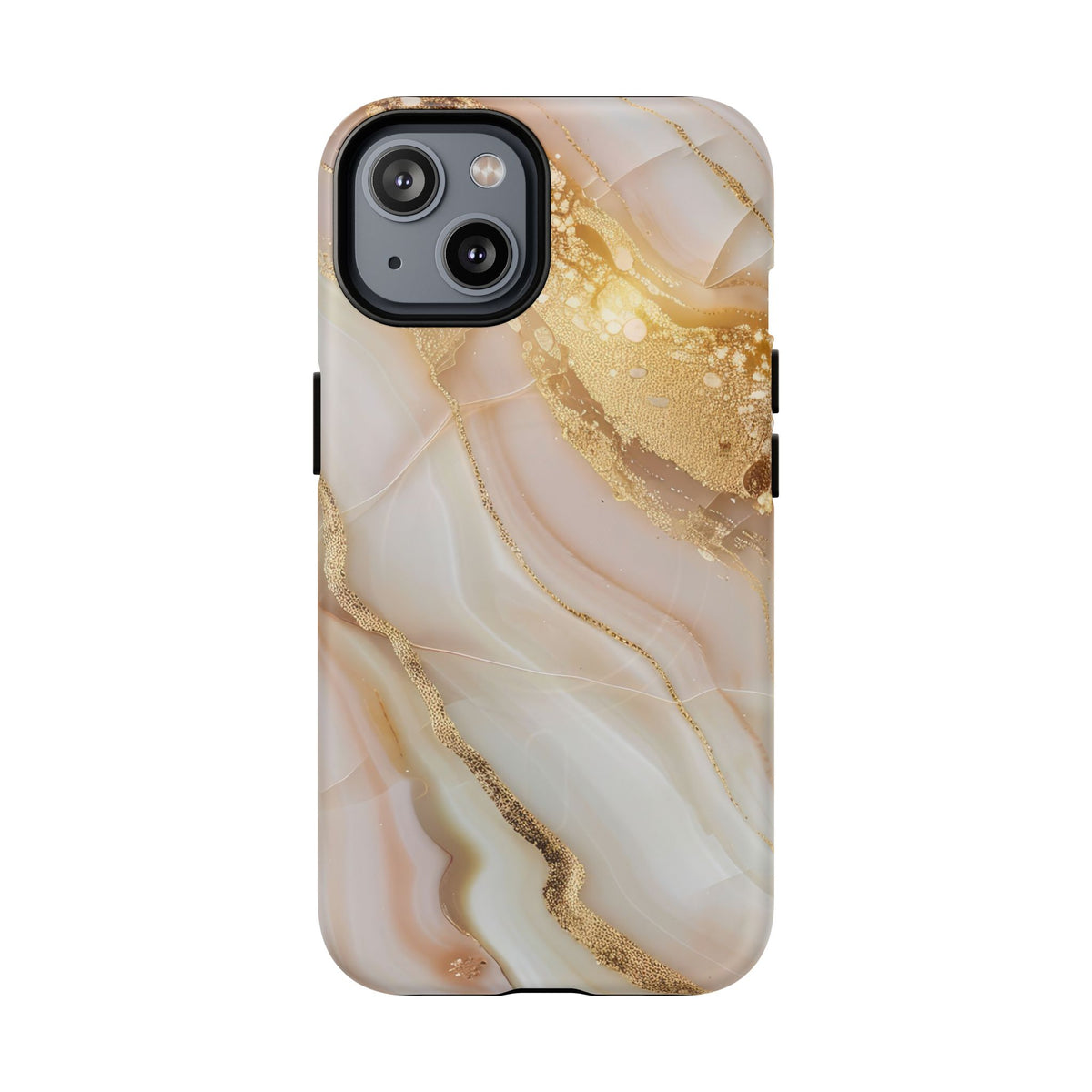 Gold Marble phone case -Tough Magnetic iPhone Case
