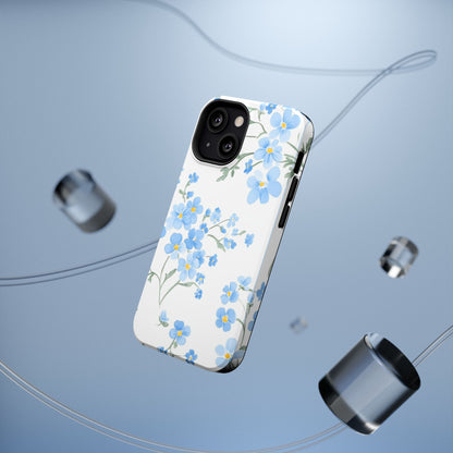 Blue Flower Design Floral Phone Case