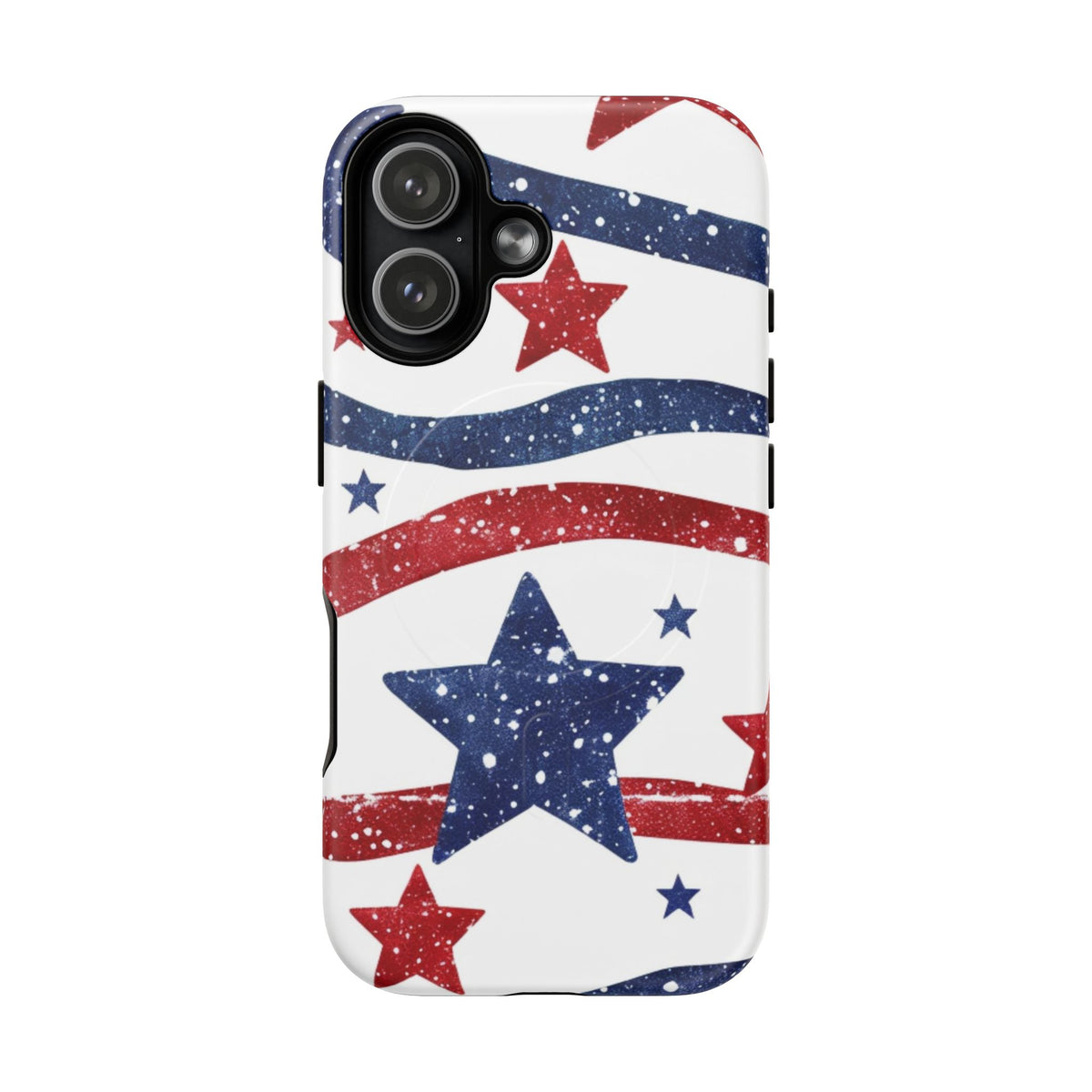 Stars & Stripes Design Impact-Resistant  -Tough Magnetic iPhone Cover