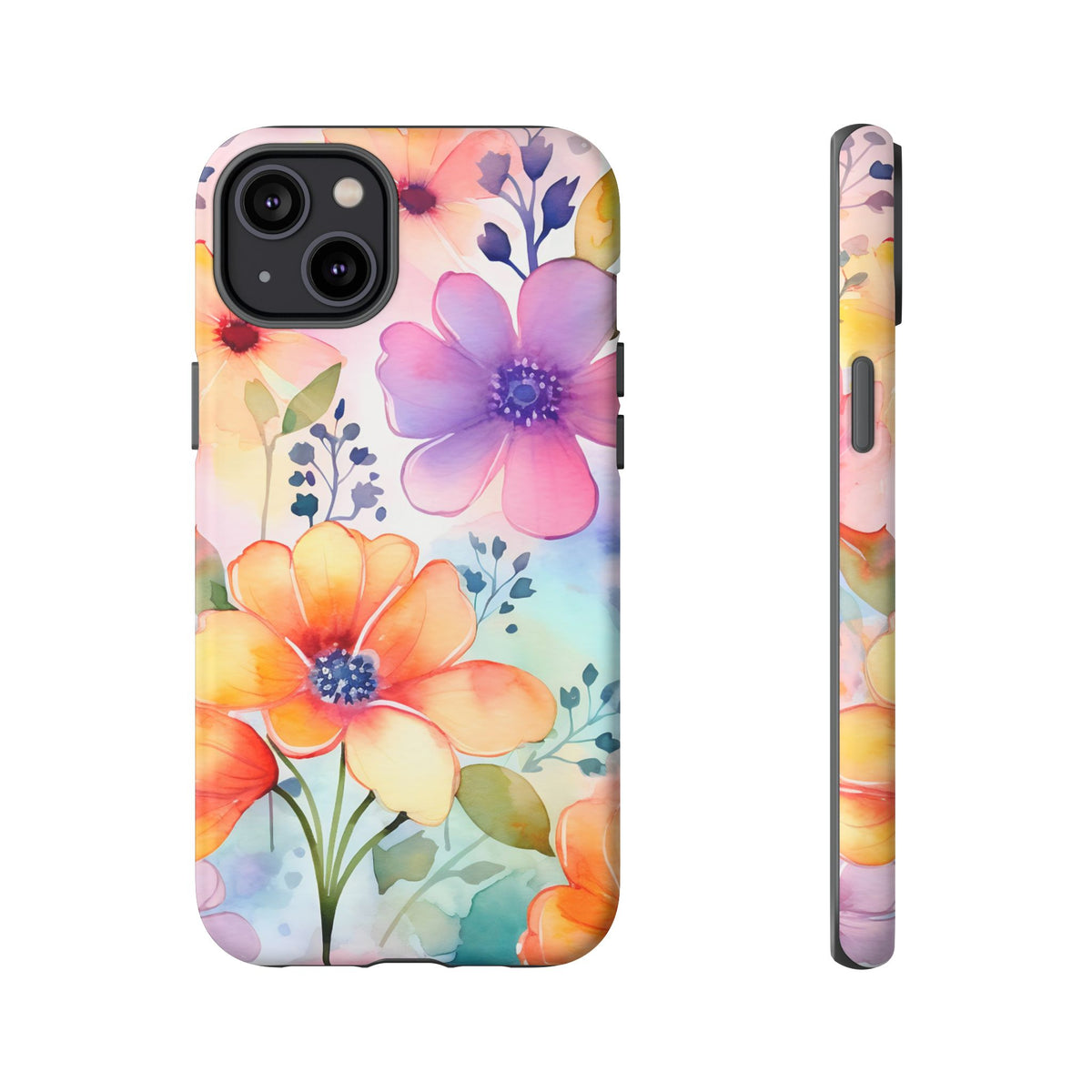Phone Case - Spring Flower Watercolor Tough Case