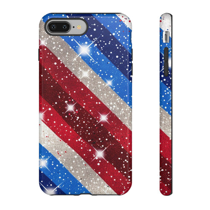 Glittery Patriotic Phone Case - Tough Cases
