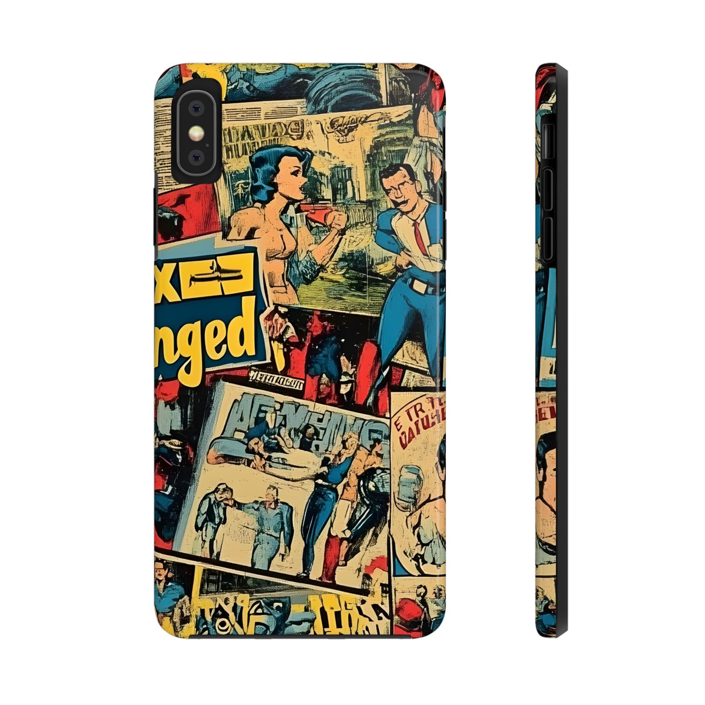 Vintage Comic - Tough Phone Cases, Superhero Phone Covers