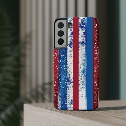 Patriotic Stripes Impact-Resistant Phone Case