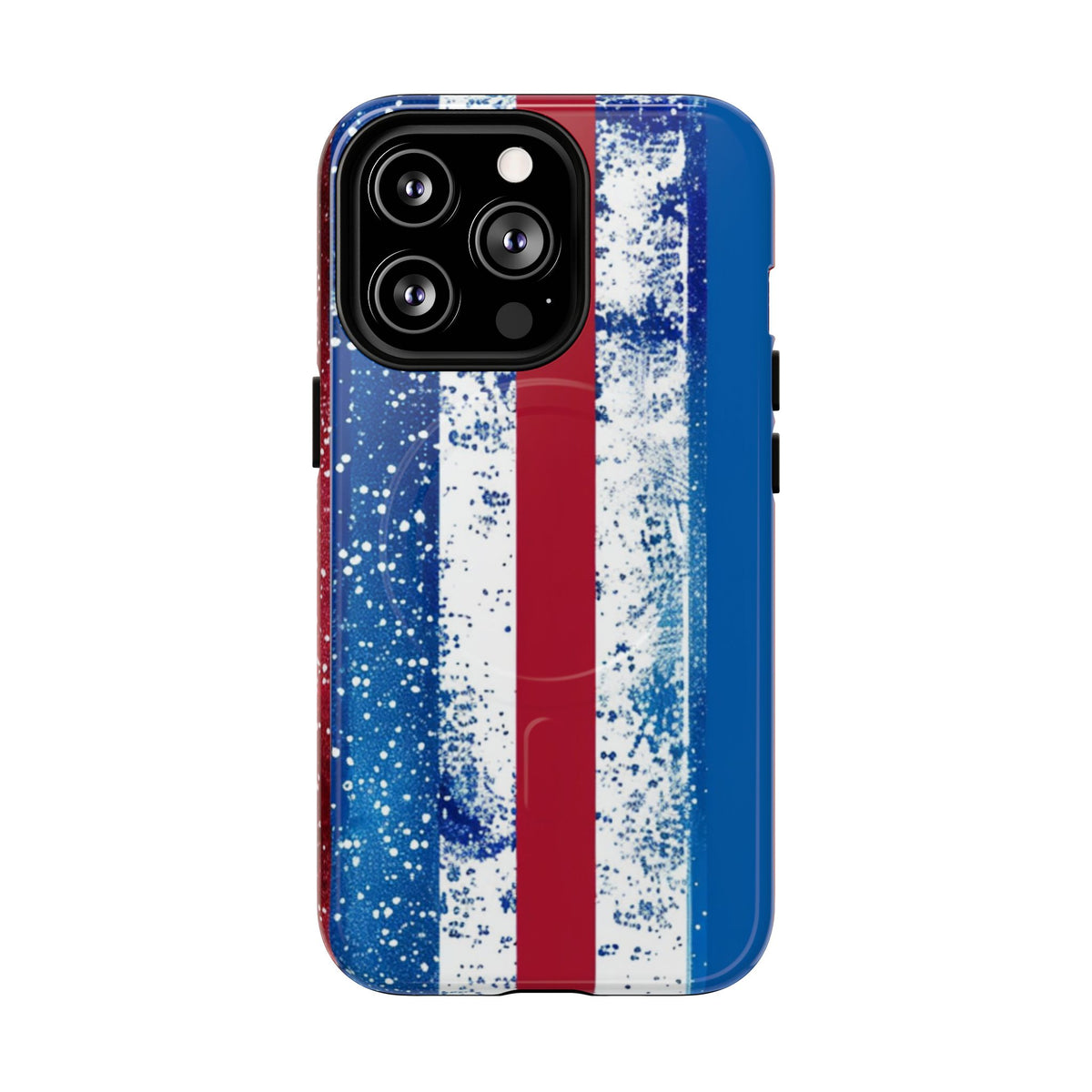 Patriotic Stripes Phone Case | Bold American Flag Design -Tough Magnetic iPhone Cover