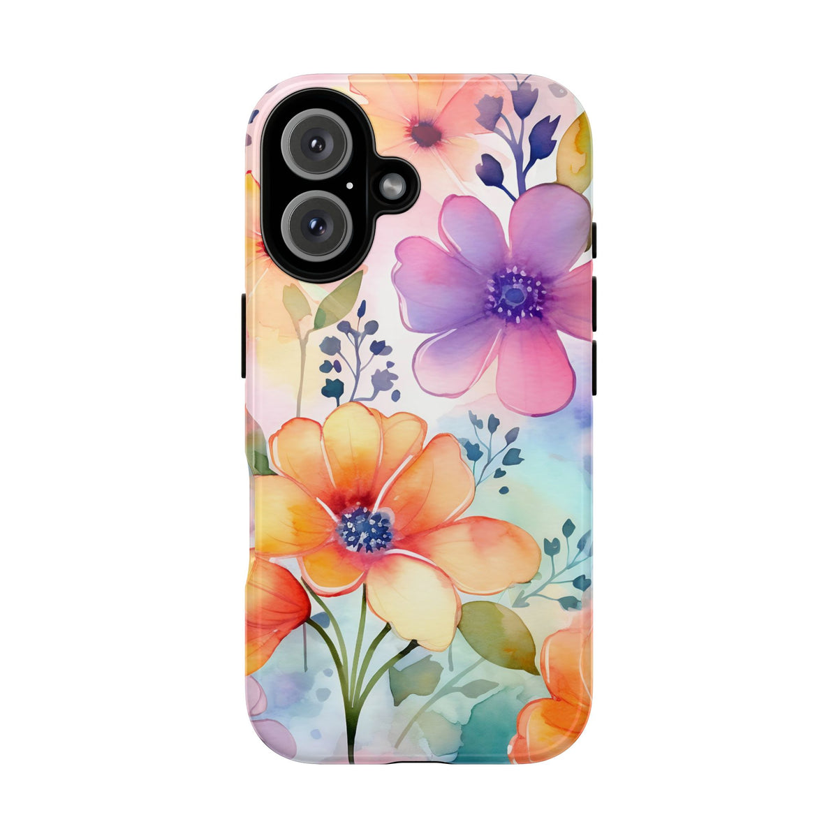 Phone Case - Spring Flower Watercolor Tough Case