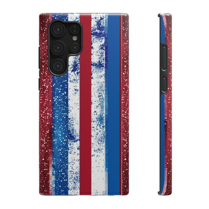 Patriotic Stripes Impact-Resistant Phone Case