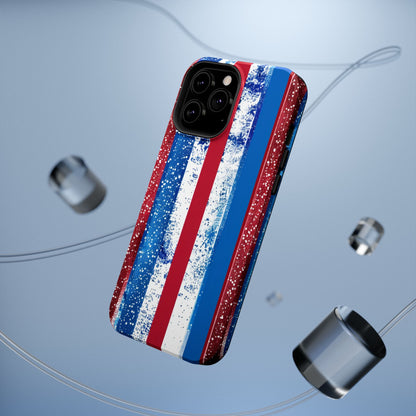 Patriotic Stripes Impact-Resistant Phone Case
