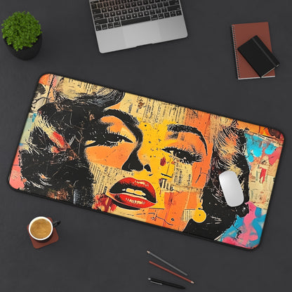 Pop Art Marilyn Desk Mat — Retro Glam Mouse Pad 4