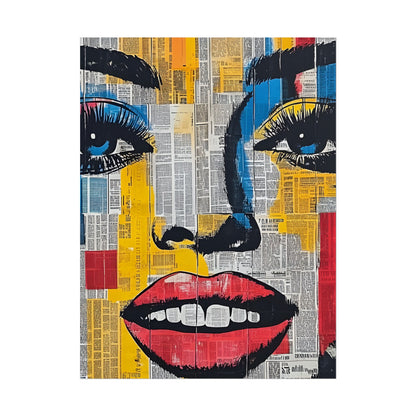 Poster Wall Art - Retro Pop Culture Woman 18 Comic Book Style