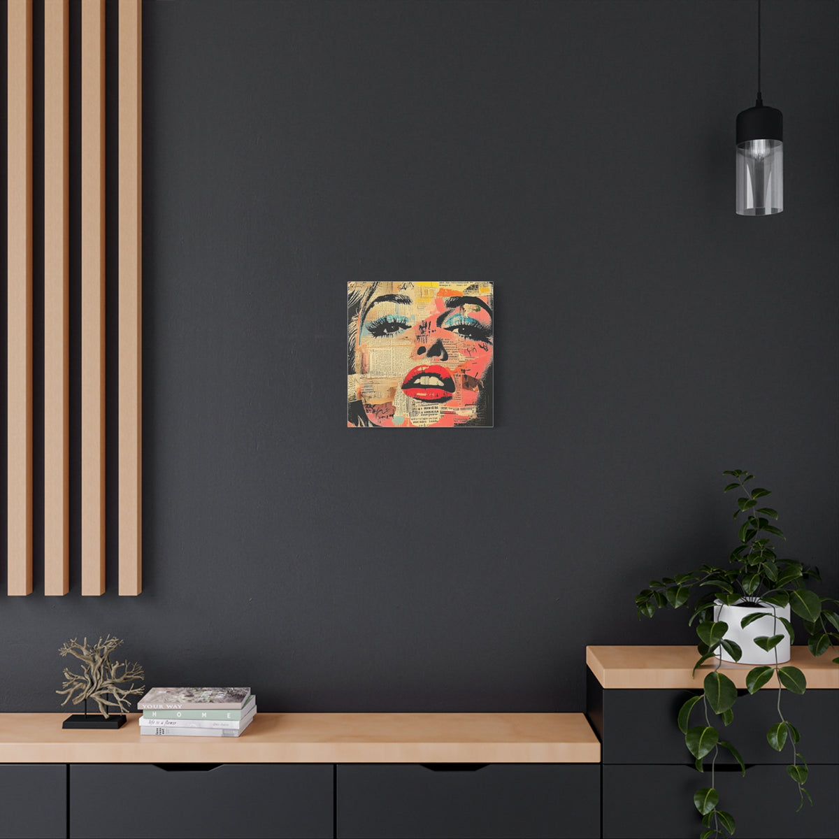 Canvas Wall Art Print, Retro Pop Culture Women 3 - Modern Home Decor, Wall Art, Gift for Art Lovers, Pop Art, Unique Gift for Her