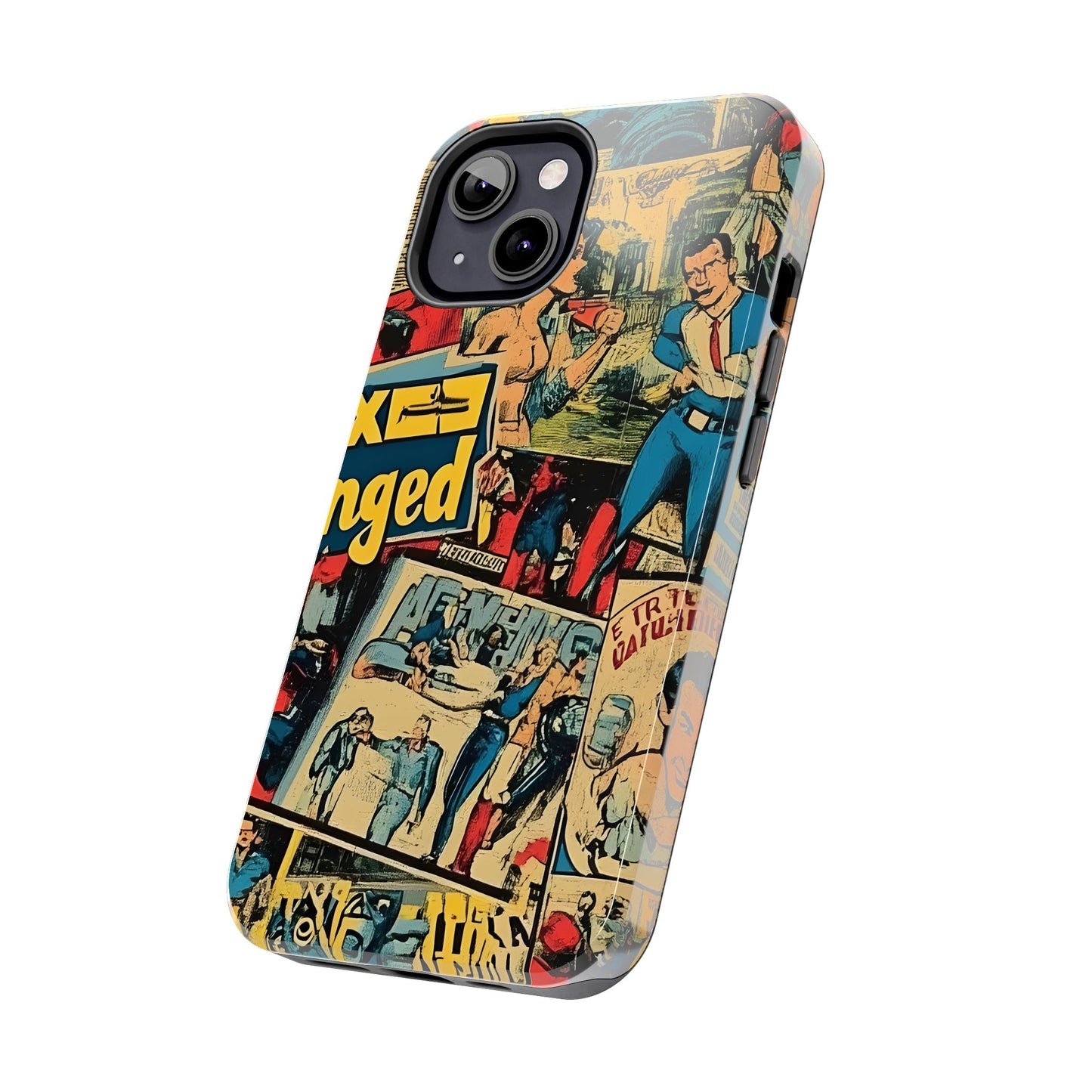 Vintage Comic - Tough Phone Cases, Superhero Phone Covers