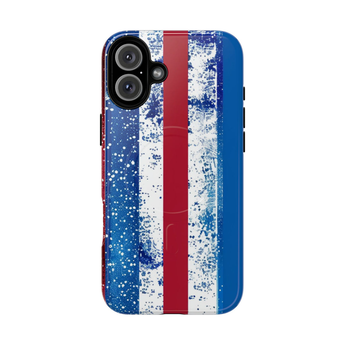 Patriotic Stripes Phone Case | Bold American Flag Design -Tough Magnetic iPhone Cover