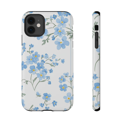 Blue Flower Design Floral Phone Case