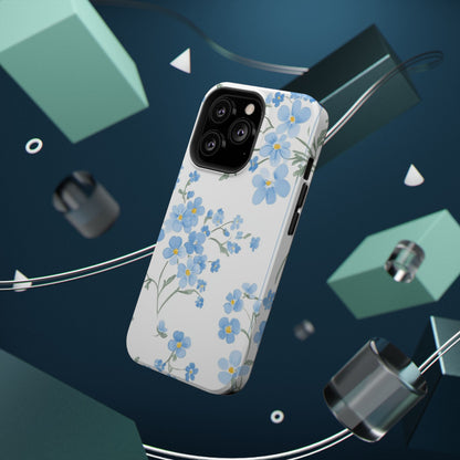 Blue Flower Design Floral Phone Case