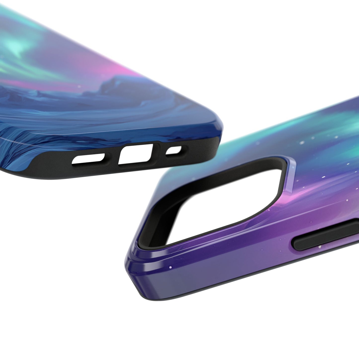 Aurora Borealis Impact-Resistant Phone Case - Colorful Northern Lights Design-2