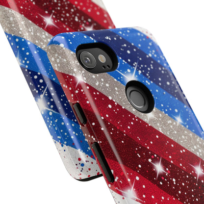 Glittery Patriotic Phone Case - Tough Cases