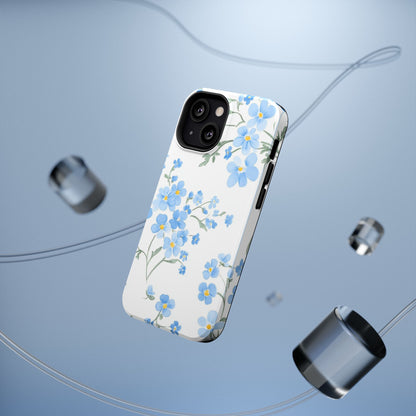 Blue Flower Design Floral Phone Case