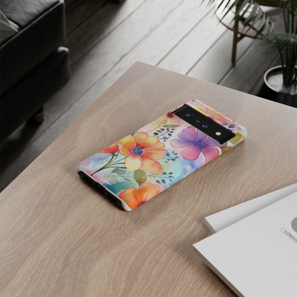Phone Case - Spring Flower Watercolor Tough Case