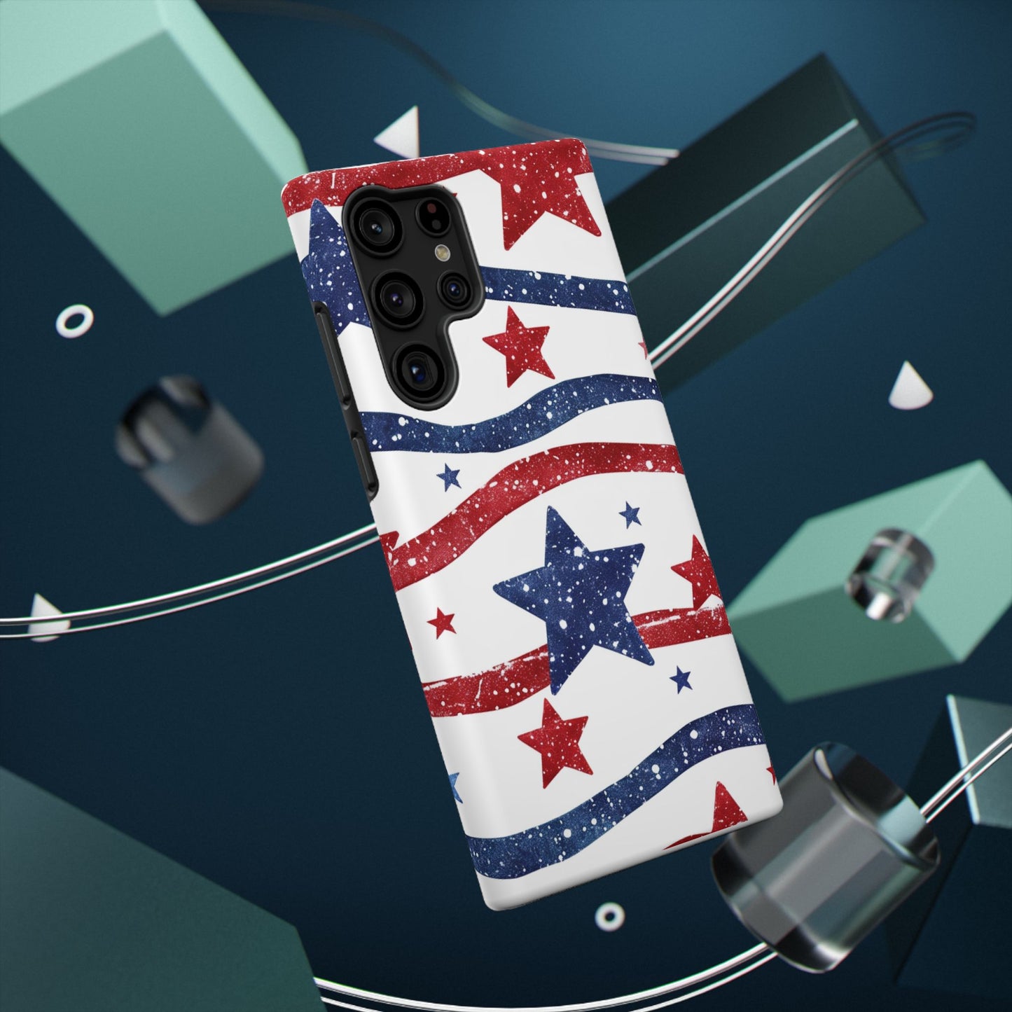 Stars & Stripes Design Impact-Resistant Phone Case