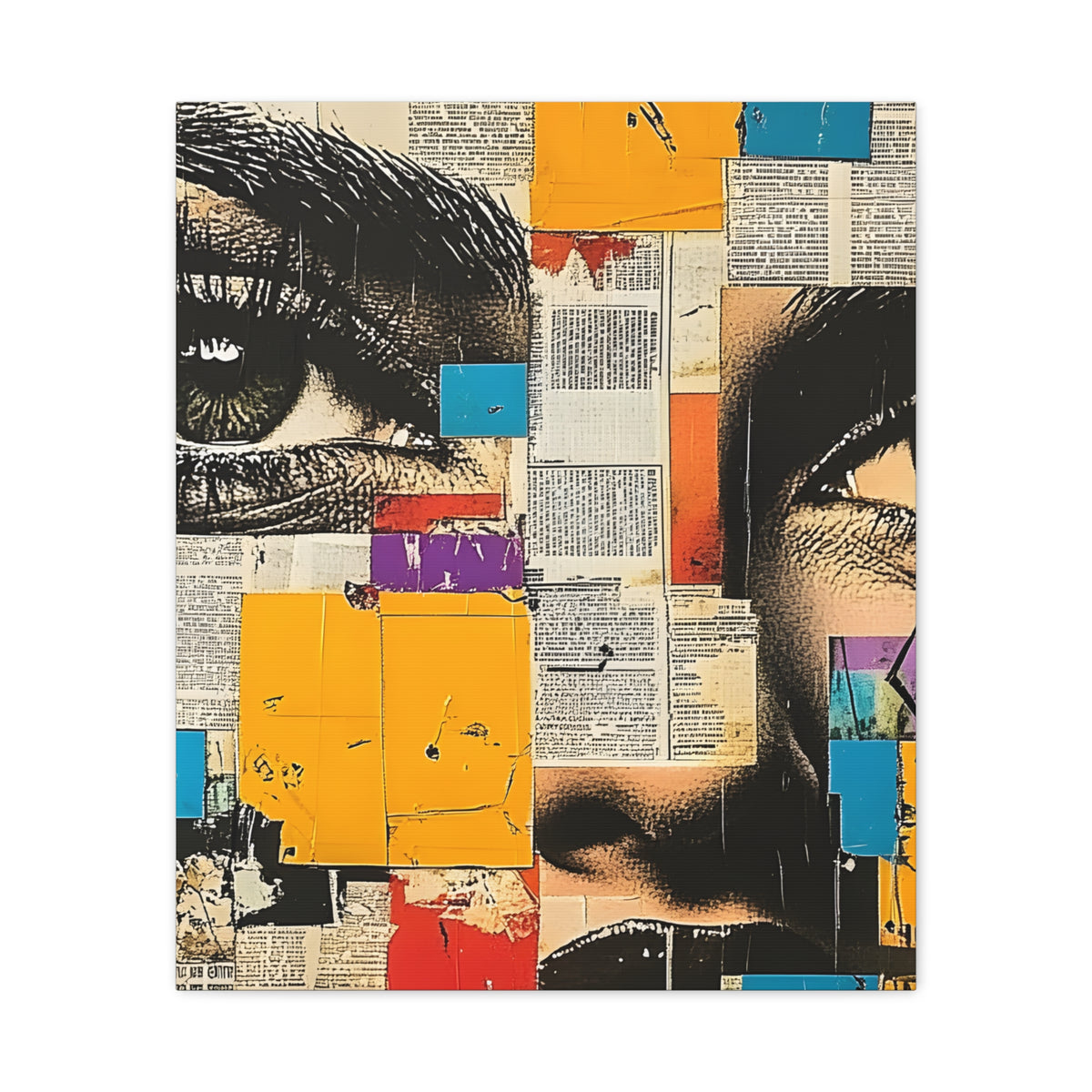 Canvas Wall Art -  Retro Pop Culture woman 4