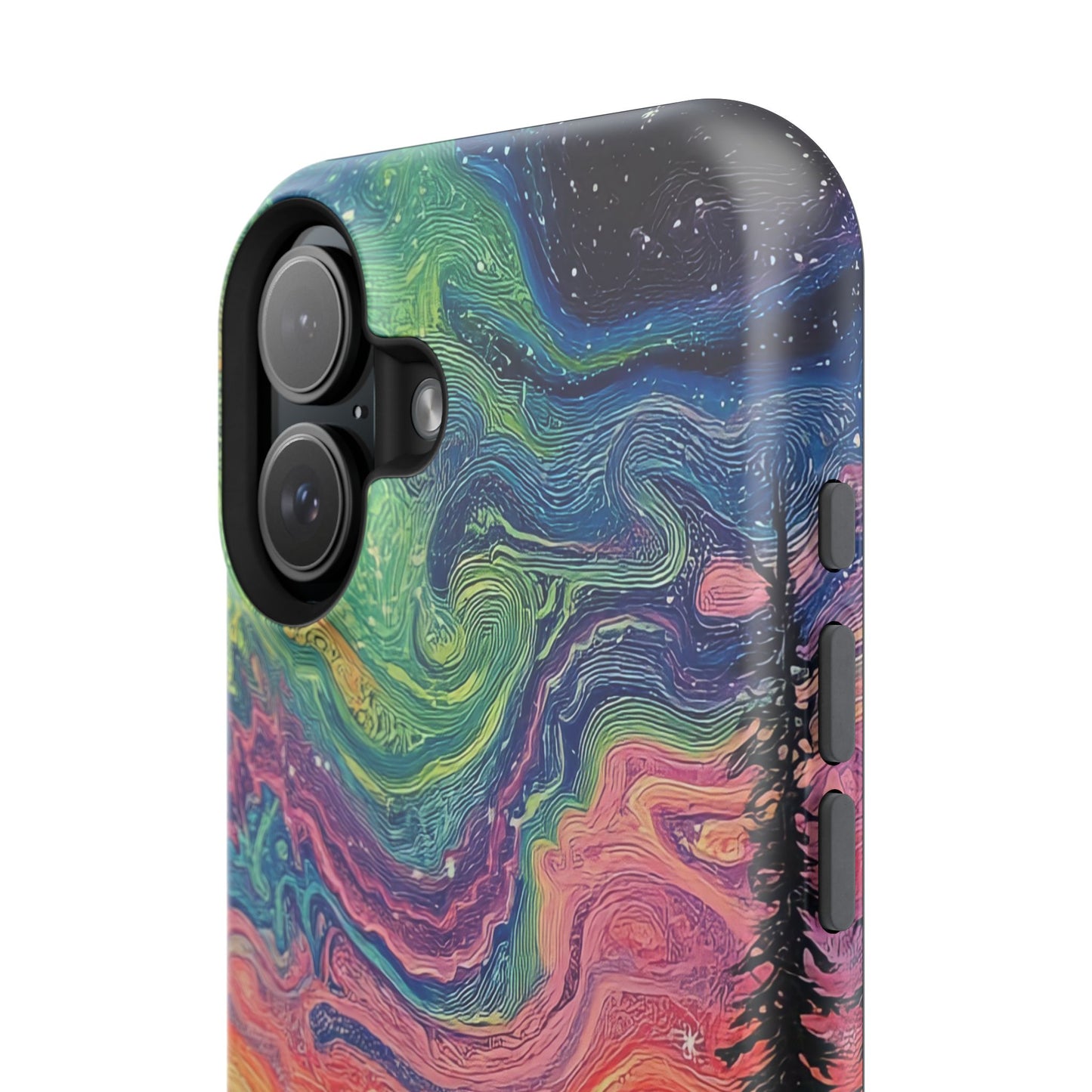 Nature-Inspired Impact-Resistant Phone Case - Vibrant Galaxy Sky Design