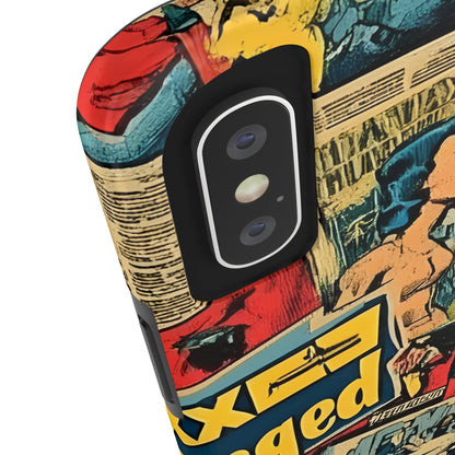 Vintage Comic - Tough Phone Cases, Superhero Phone Covers