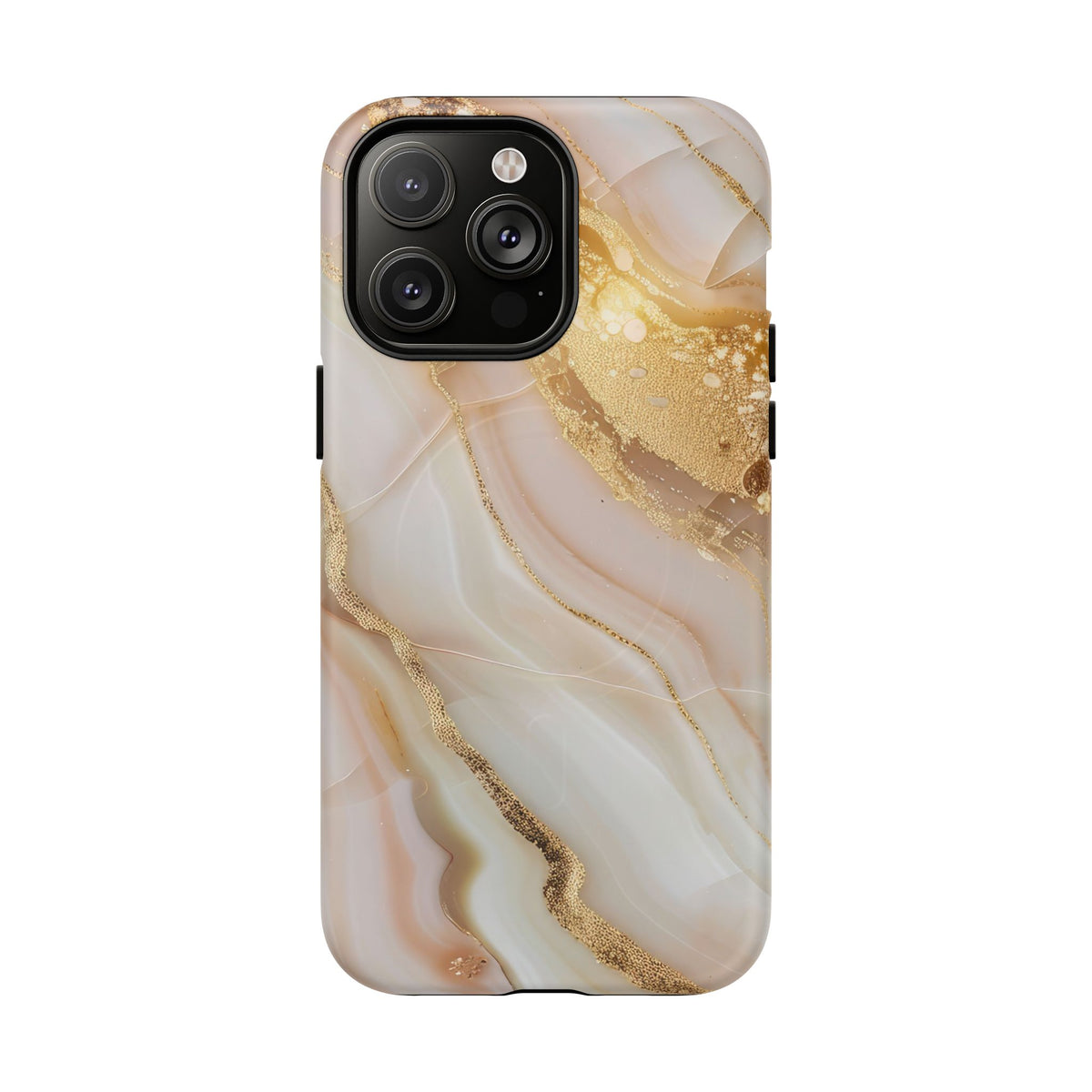 Gold Marble phone case -Tough Magnetic iPhone Case