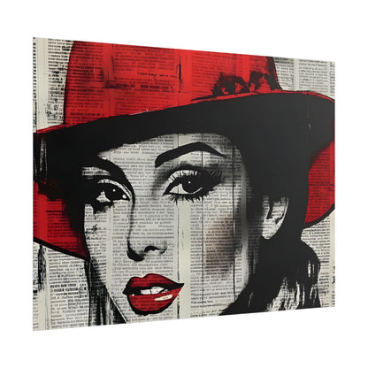 Retro Pop Culture woman 4 - Vintage poster, Wall Art