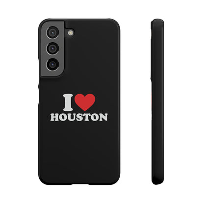 I Love Houston Snap Case Phone Cover