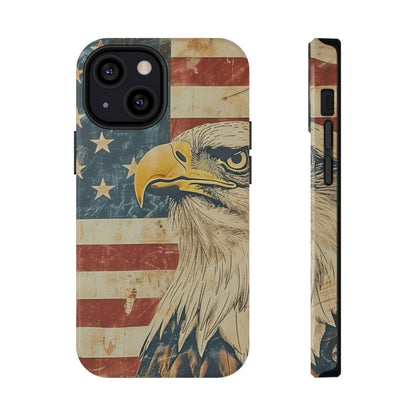 Eagle American Flag Phone Case - Impact-Resistant, Patriotic Design