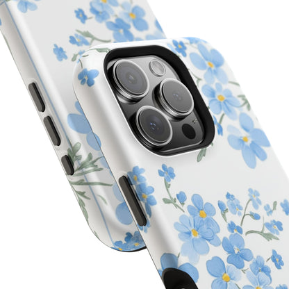 Blue Flower Design Floral Phone Case