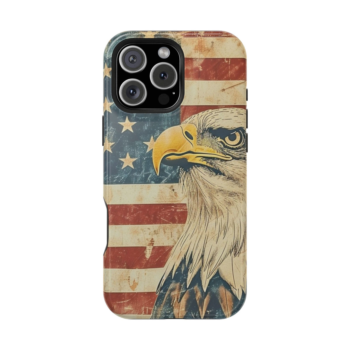 Eagle American Flag Phone Case - Impact-Resistant, Patriotic Design