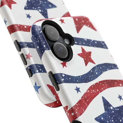 Stars & Stripes Design Impact-Resistant Phone Case