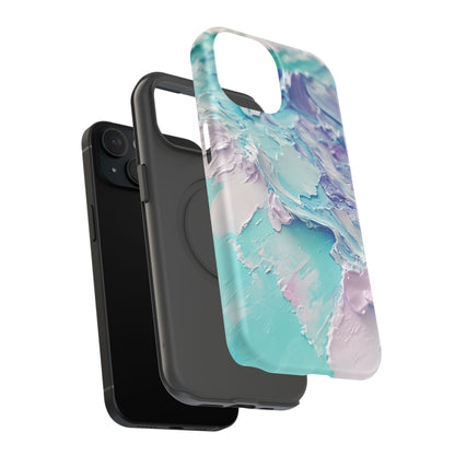 Aqua Abstract Impact-Resistant Phone Case