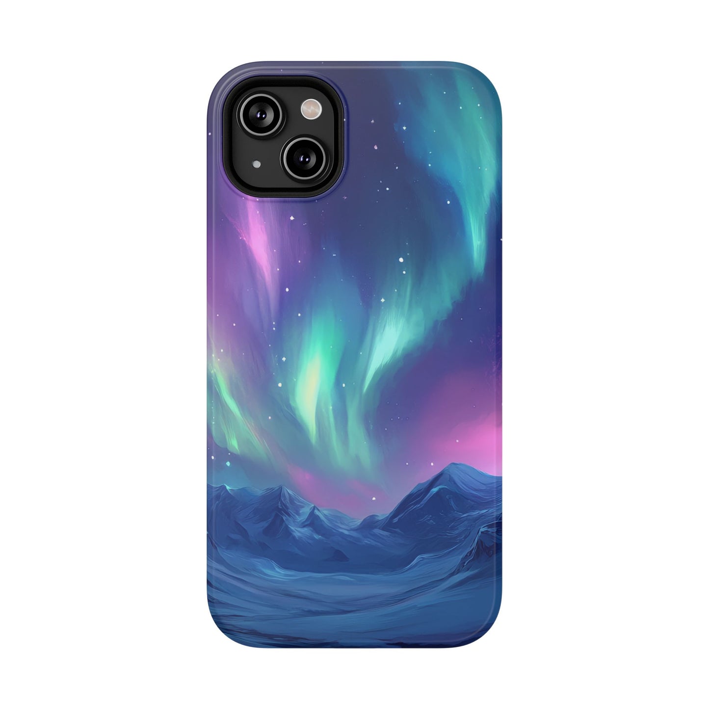 Aurora Borealis Impact-Resistant Phone Case - Colorful Northern Lights Design-2