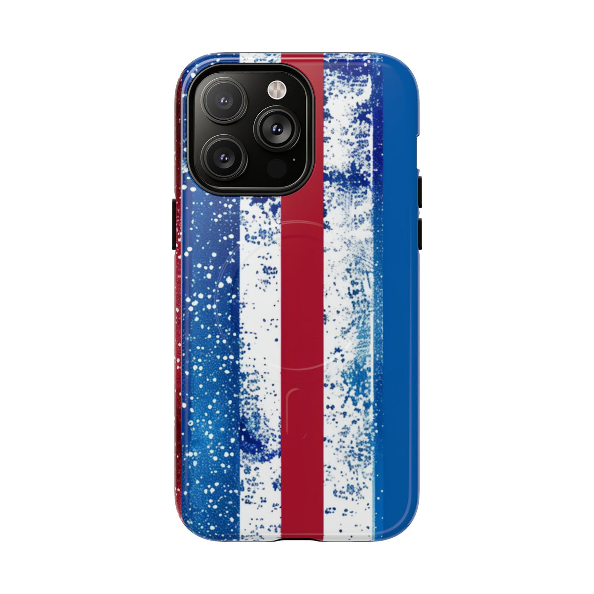 Patriotic Stripes Phone Case | Bold American Flag Design -Tough Magnetic iPhone Cover