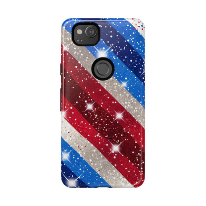 Glittery Patriotic Phone Case - Tough Cases