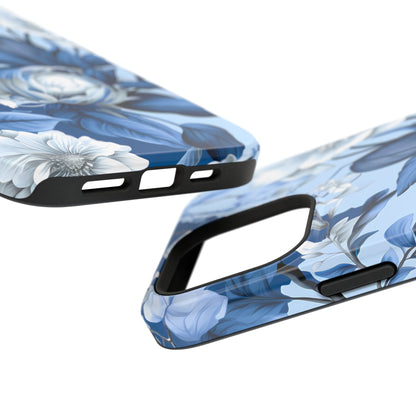 Elegant Blue Floral Phone Case