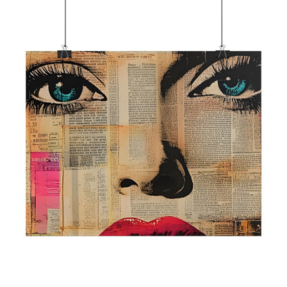 Retro Pop Culture Woman Poster 13 ,  Comic Wall Art