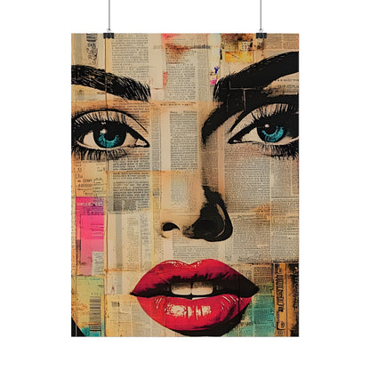 Retro Pop Culture Woman Poster 13 ,  Comic Wall Art