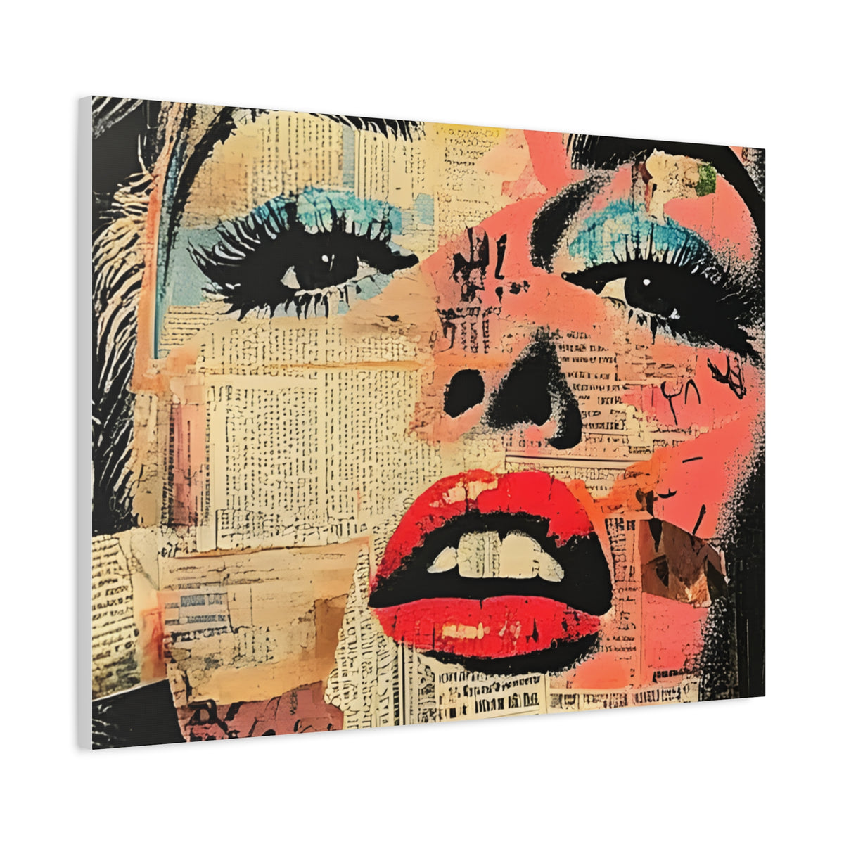 Canvas Wall Art Print, Retro Pop Culture Women 3 - Modern Home Decor, Wall Art, Gift for Art Lovers, Pop Art, Unique Gift for Her