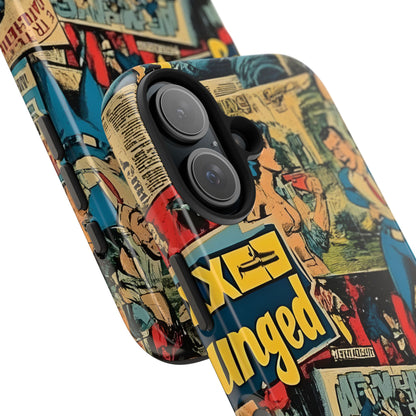 Vintage Comic - Tough Phone Cases, Superhero Phone Covers
