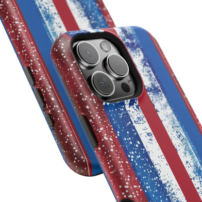 Patriotic Stripes Impact-Resistant Phone Case