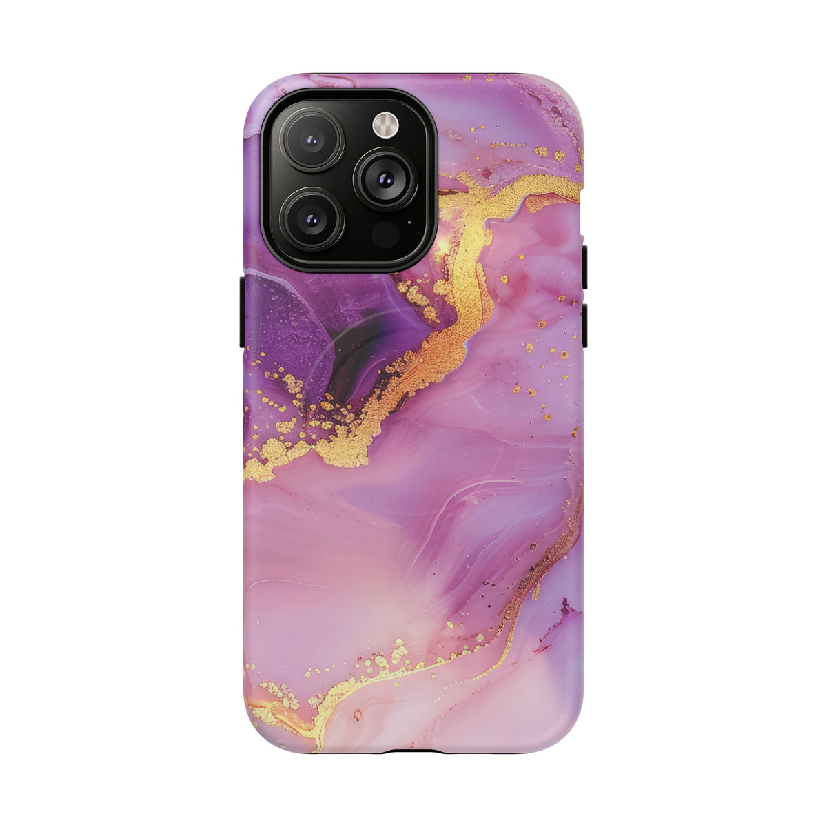Purple and Gold Marble iPhone Case -Tough Magnetic iPhone Case