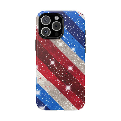 Glittery Patriotic Phone Case - Tough Cases