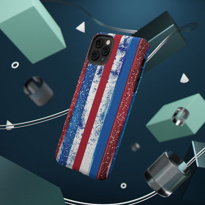 Patriotic Stripes Impact-Resistant Phone Case