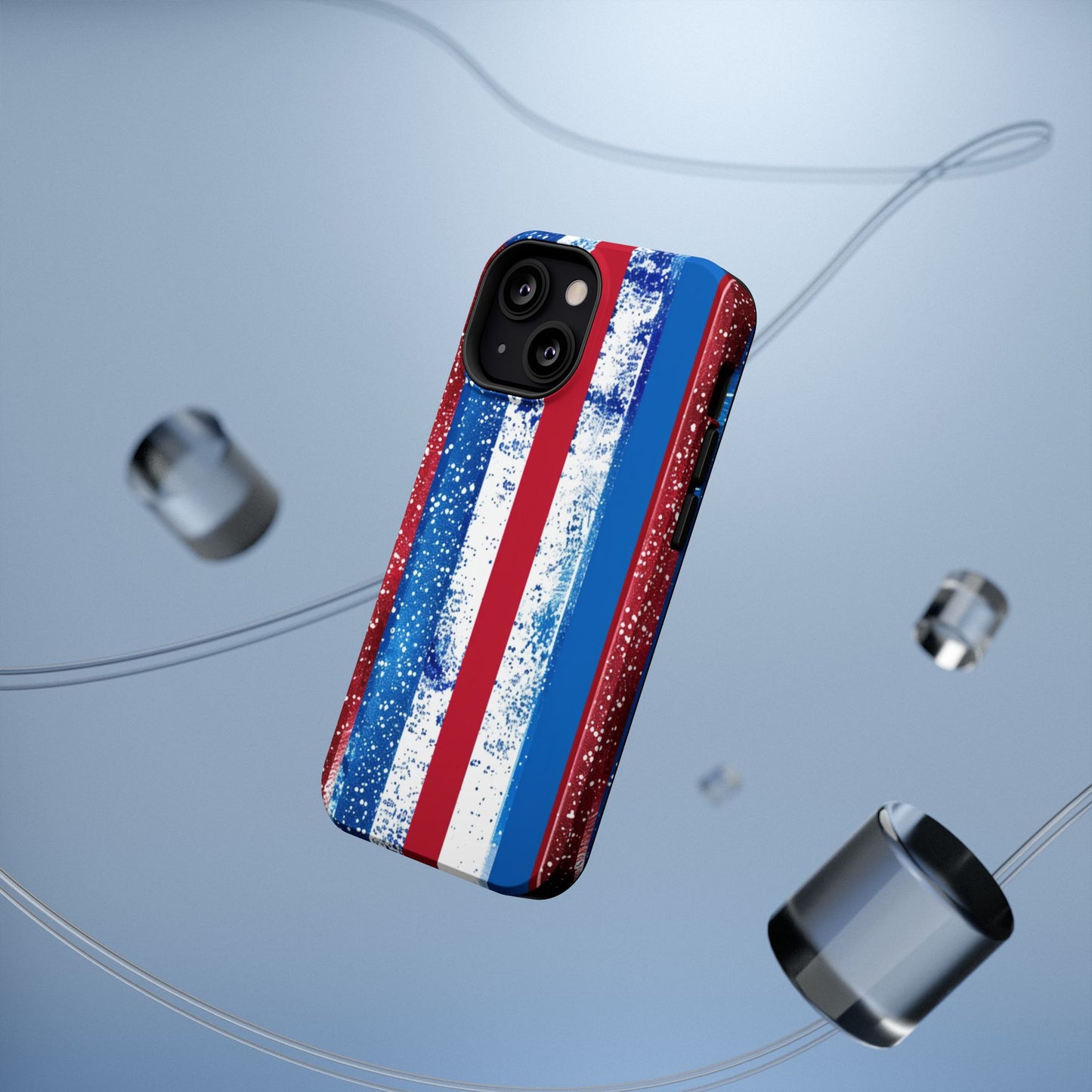 Patriotic Stripes Impact-Resistant Phone Case