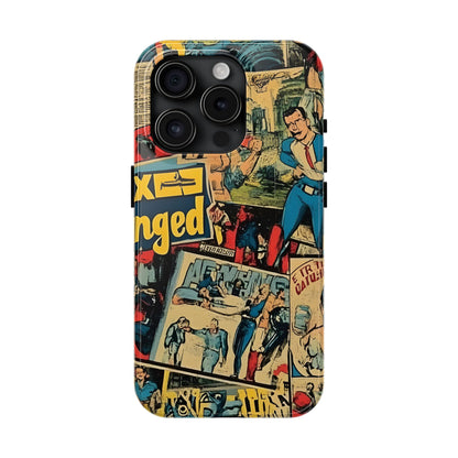 Vintage Comic - Tough Phone Cases, Superhero Phone Covers