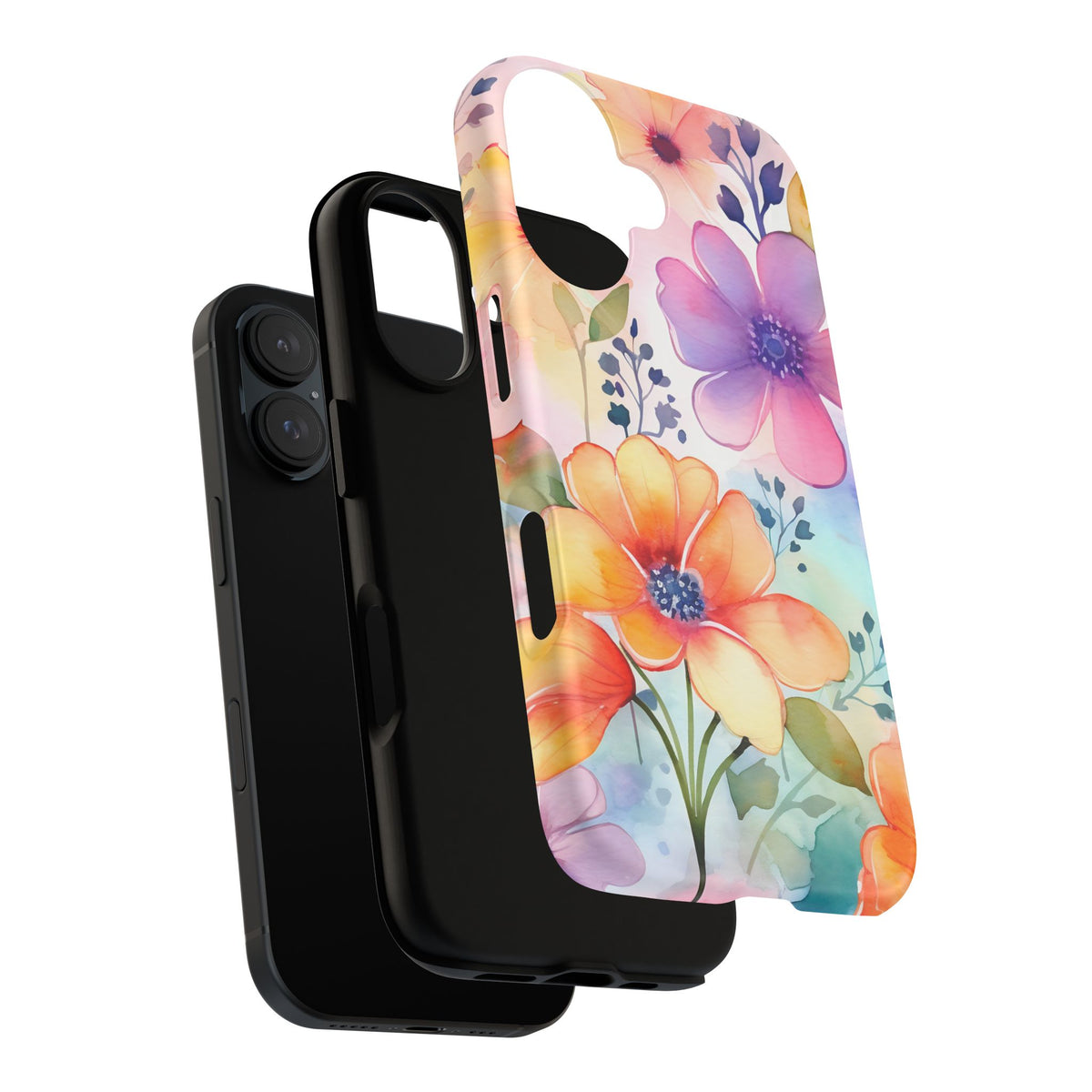 Phone Case - Spring Flower Watercolor Tough Case